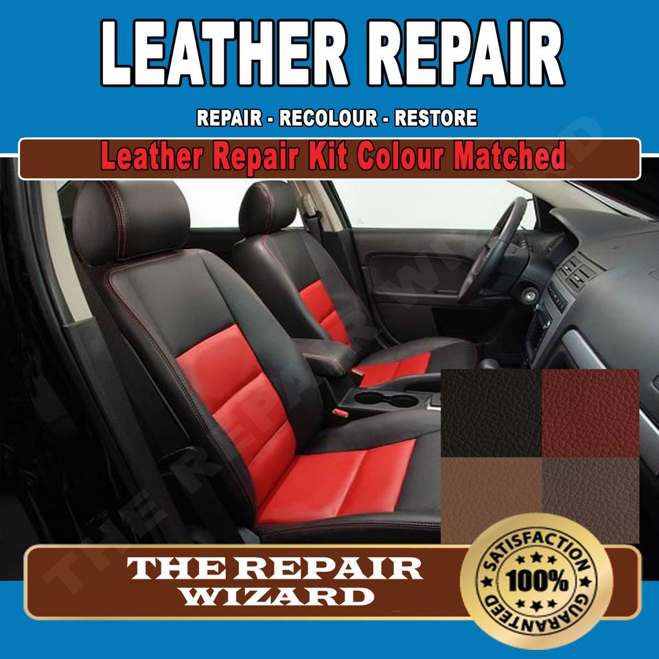 DARK BROWN SOFA CHAIR SUITE LEATHER REPAIR RESTORE KIT