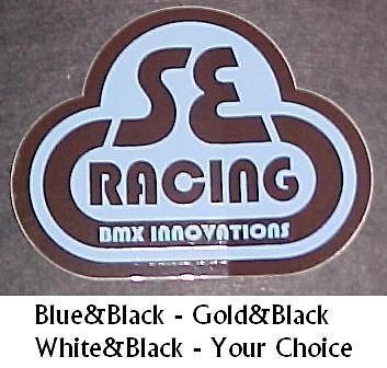 Stickers SE Racing Bikes Bubble Logo Sticker 2x 2.5 Blue&Black G&Blk 