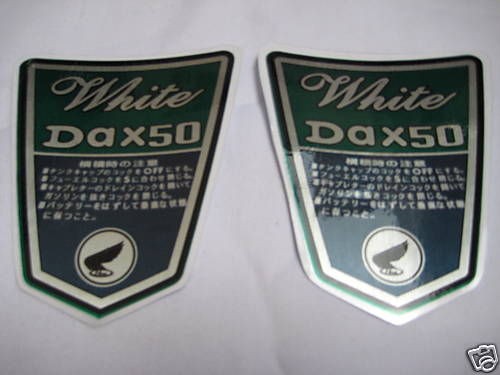 Honda ST50 White Lady Dax 50 Japan frame decal sticker