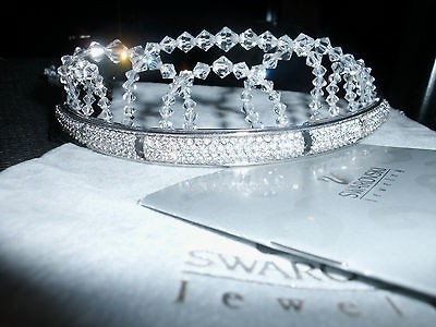 Swarovski Signed Crystal Pave Tiara NEW AND GORGEOUS​