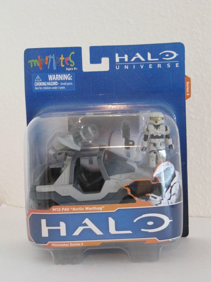 Halo Arctic Warthog Minimates Vehicle Building Set w/Halo Minifigure 