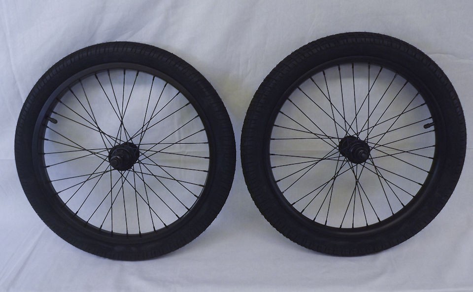 New Salt BMX Wheel Set Rims Wheels 9 tooth Black Anodized Salt Captor 