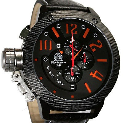 XXL U Boot CHRONOGRAPH Military Diver Watch 20bar T224 NEW