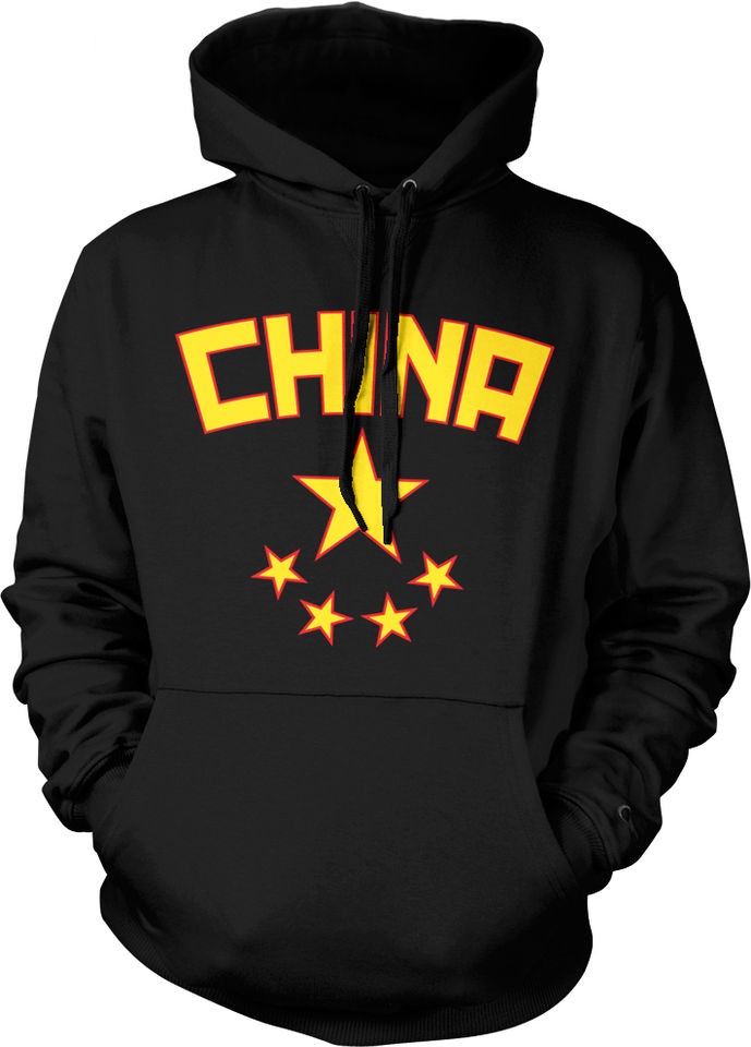 China Flag The Five Starred Hat Hoodie Sweatshirt Chinese Olympics 