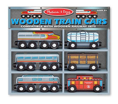 Melissa & Doug Train Cars   Trains For Kids   