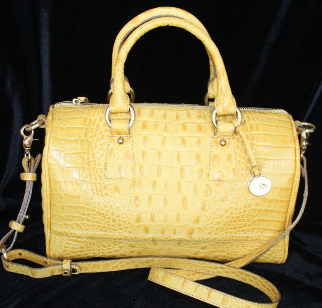 Brahmin NEW Melbourne Croco Leather Sadie Doctors Satchel Bag in 