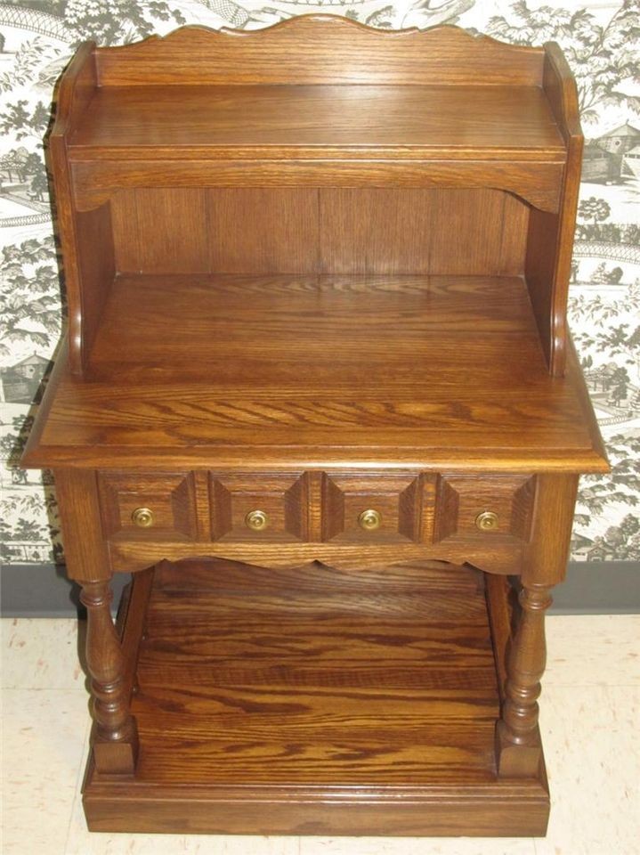 Pennsylvania House Stone House Oak Hall Commode Entry Table w Drawer