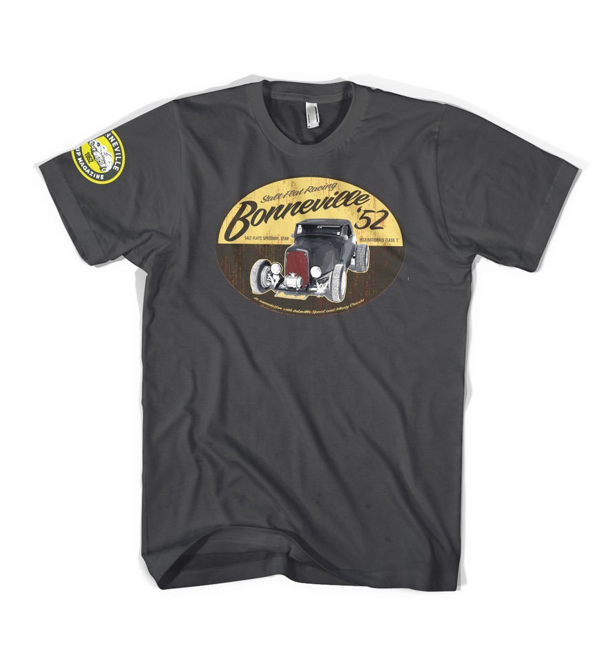 Bonneville Salt Flats Hot Rod Rat Rod custom lowbrow t shirt