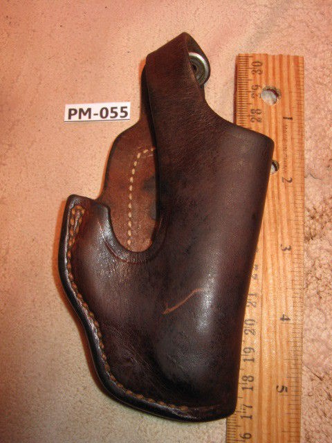 Antique Vintage Small Leather BIANCHI Holster with Clip Hideaway MAKE 