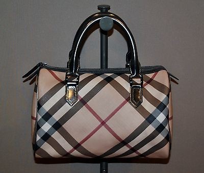 Burberry SUPERNOVA CHECK BOWLING SATCHEL BAG