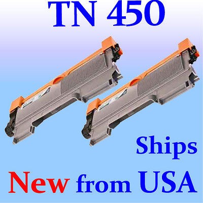 2x TN450 Toner Cartridge for Brother HL 2270 MFC 7860DW Printer