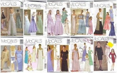   Evening Wear Dress Sewing Pattern Cocktail Gown Misses Plus Size