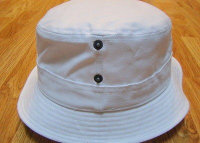 Kangol Headwear Mens Canvas LaHinch Bucket Hat Color White