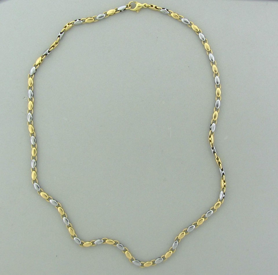 BVLGARI BULGARI 18K YELLOW GOLD STEEL NECKLACE