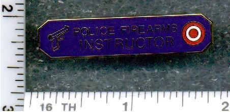 Police Firearms Instructor Citation Bar   uniform take off item