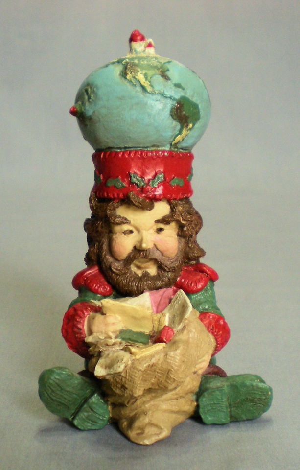 VTG GOEBEL MARK KLAUS KOLLECTION LETTER READING SANTA ELF FIGURINE