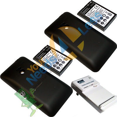 2x NEW LG Esteem 4G / Bryce MS910 3500 mAh Extended Battery + Dock+ 