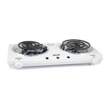   1500 WATT DOUBLE ELECTRIC HOT PLATE COUNTERTOP DUAL BURNER STOVE NEW