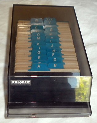 Vtg Rolodex Business Card Holder VIP 24C Cards Plastic