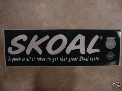 NEW/UNUSED SKOAL BUMPER STICKER