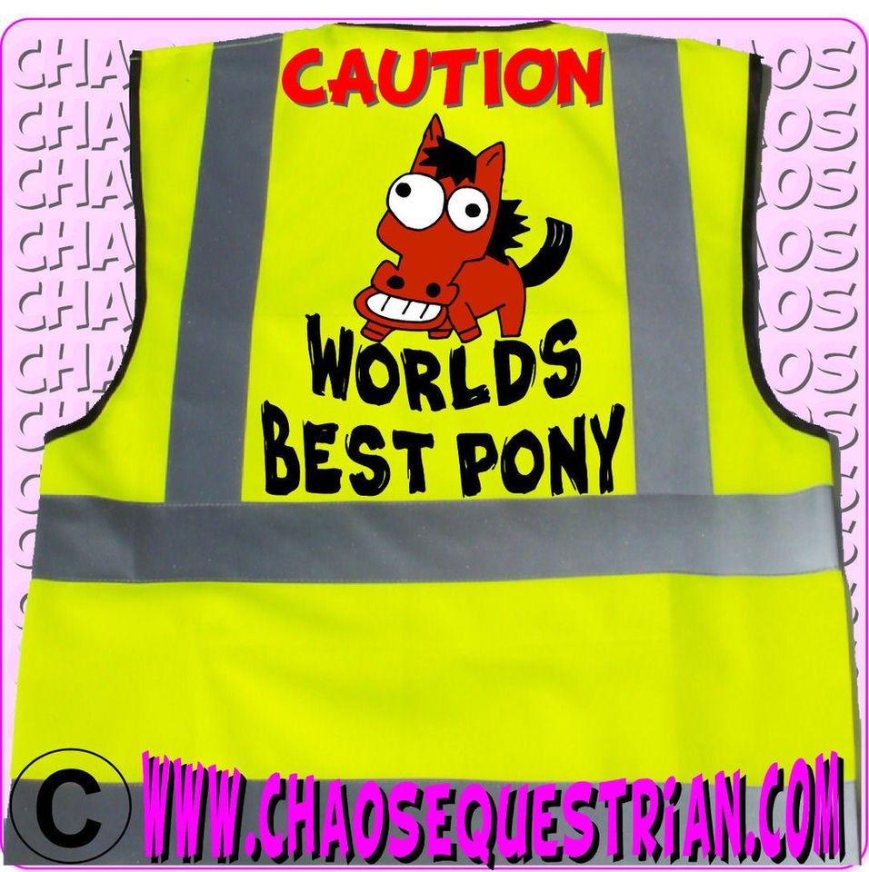 Horse Riding Safety Tabbard Hi Viz Jacket Hi Vis Hi Viss Worlds Best 