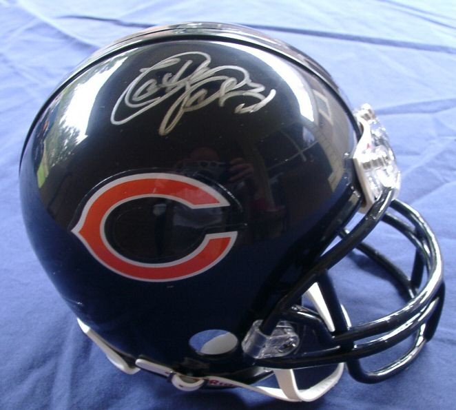 NATHAN VASHER SIGNED AUTOGRAPHED CHICAGO BEARS MINI HELMET, GAI COA