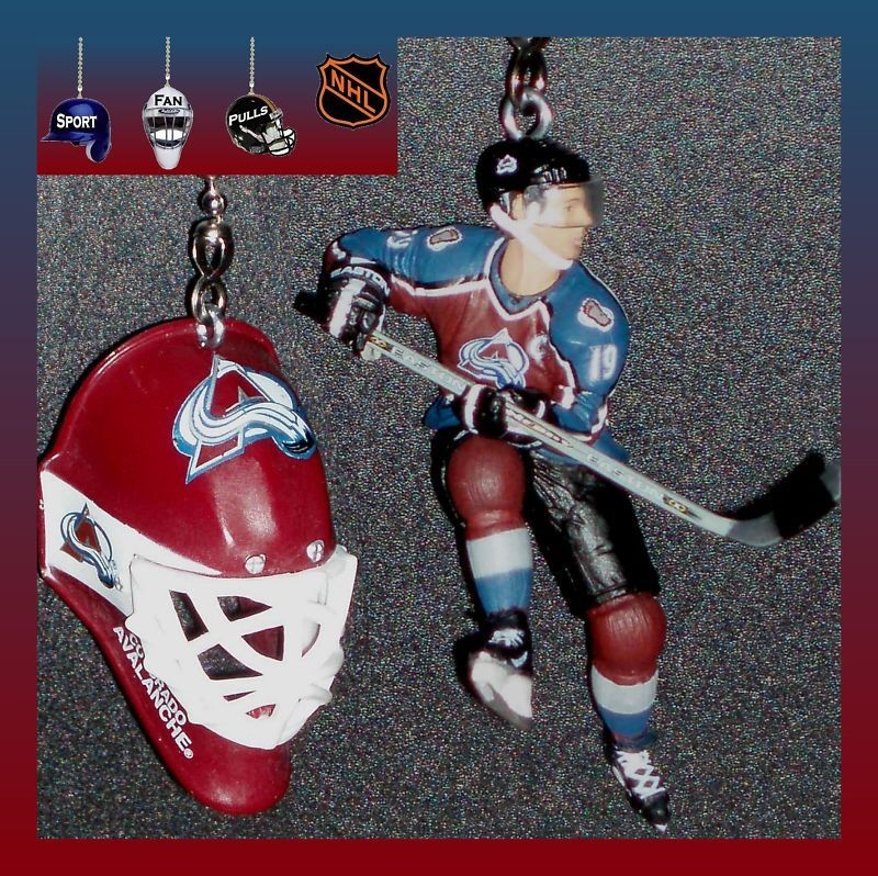 NHL HOCKEY COLORADO AVALANCHE MASK/FIGURES FAN PULLS