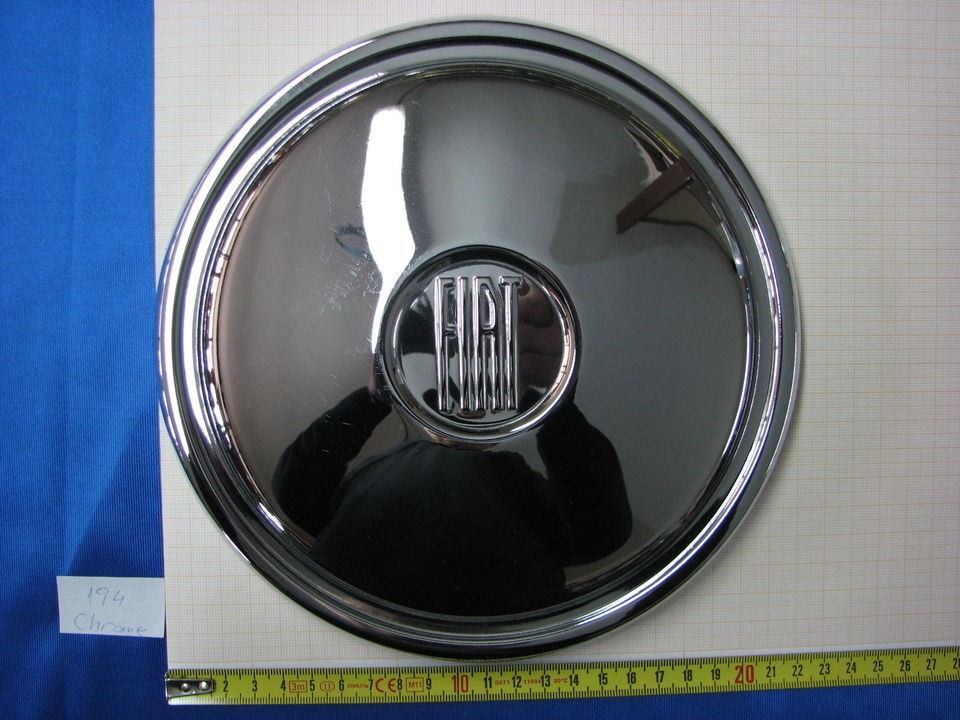 FIAT Original Chrome Hub Cap New   NOS # 194 (Fits 1978 Fiat 124 