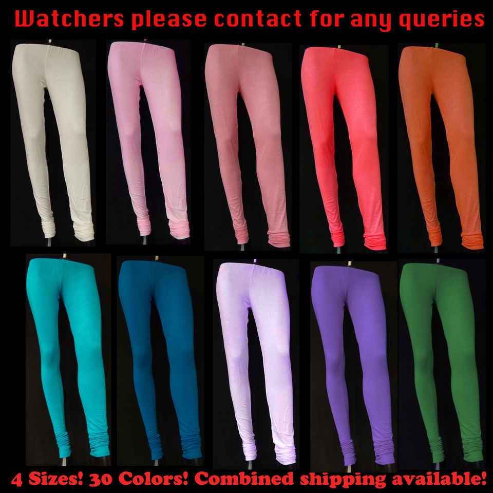 HIGH QUALITY 4 WAY STRETCH COTTON LYCRA LEGGINGS SOFT LADIES BOTTOM 