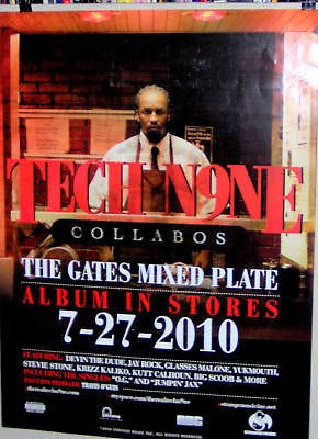 TECH N9NE Callabos The Gates Mixed Plate Promo Poster