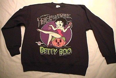 BETTY BOOP HALLOWEEN Trick or Treat CALENDAR COLLECTION SWEAT SHIRT 