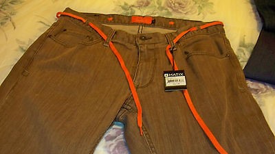 BROWN MATIX DENIM MARC JOHNSON SERIES 28x29