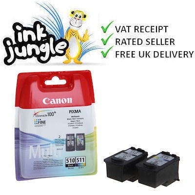   Canon PG510 Black & CL511 Colour Ink Cartridge For PIXMA MX410 Printer