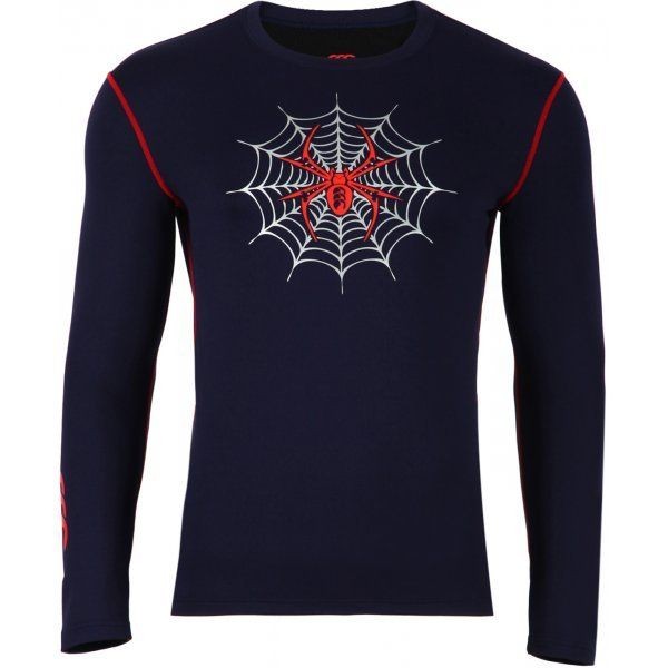 Canterbury Kids Superhero Spiderman Rugby Skins Thermal Baselayer Navy 