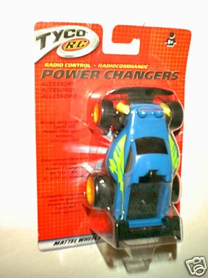 TYCO R/C ~  BLUE RACE CAR    POWER CHANGERS