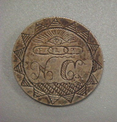 Love Token   F L T (Odd Fellows design) H C on a Mexican 187? 2 