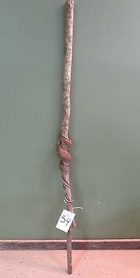 VINE TWISTED WALKING STICK CANE HIKING NATURAL TREKKING CARVING #54