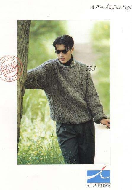 LOPI#804 ORIG.ALAFOSS LOPI MENS SWEATER PATTERN