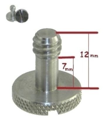 Steel Screw 1/4 for Camera Tripod QR Plate ideal for Manfrotto 