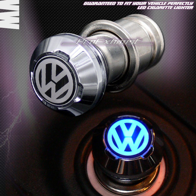 12V CAR POWER ADAPTER 18mm BLUE LED CIGARETTE LIGHTER VW JETTA PASSAT 