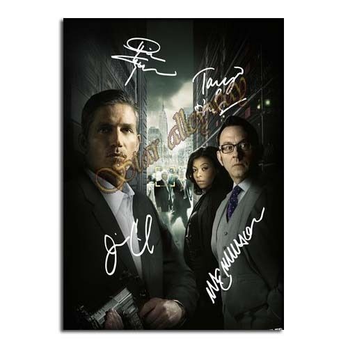   Of Interest casts autographed poster reprint A4 POI/Jim Caviezel