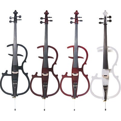 Cecilio Ebony Electric Silent Cello Size 4/4 ~Style 2