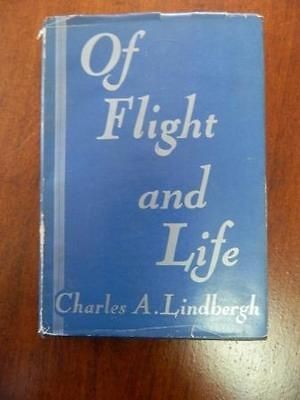 1948 Book   Of Flight And Life   Charles A. Lindbergh   Hardcover with 