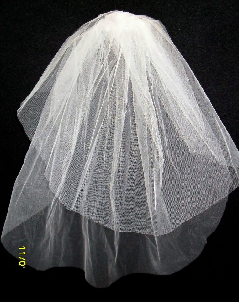 Girl first Communion Cathedral Wedding Bridal White Veil for dress 