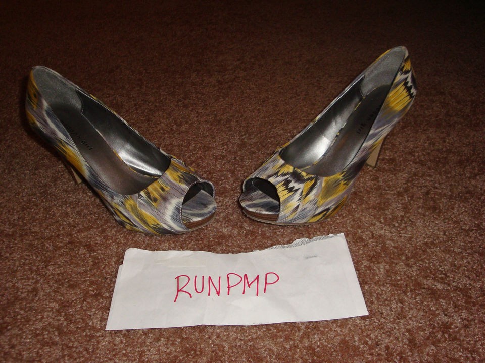 Madden Girl Camo Heels Yellow size 11 worn 4x no box