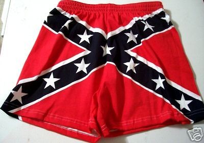 SMALL MEN REBEL FLAG BOXER SHORTS   CONFEDERATE UNDERWEAR   DIXIE