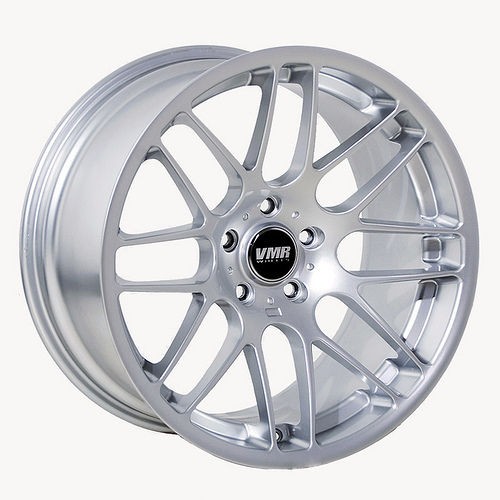 19X9.5/10 VMR 703 SUPER SILVER STAGGERED WHEEL 5X120 ET33/38 RIMS