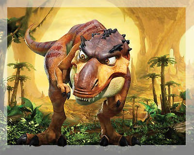 TODDLER BEDDING WALL DECOR Ice Age Dinosaur PHOTO w/Matte