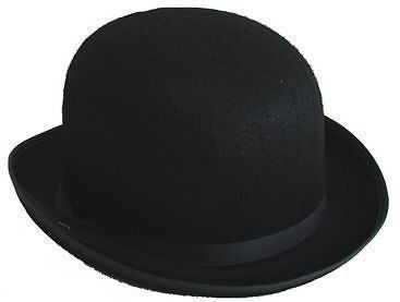 CLASSIC BLACK BOWLER HAT CHAPLIN DANCE COSTUME PARTY