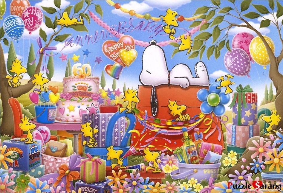 Jigsaw Puzzles 1000 Pieces Snoopy Birthday / Apollo